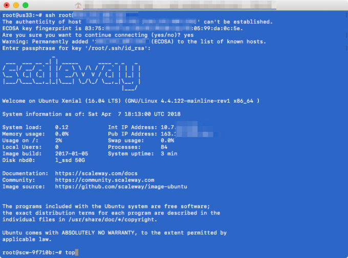 Scaleway VC1S VPS